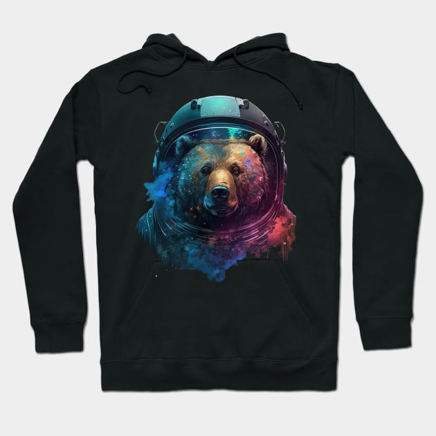 galaxy bear Hoodie by a cat cooking